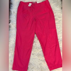 Pink slim ankle pant size 18w